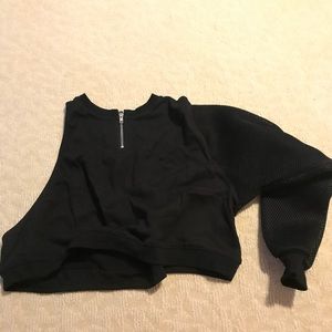 LF one mesh arm sweatshirt